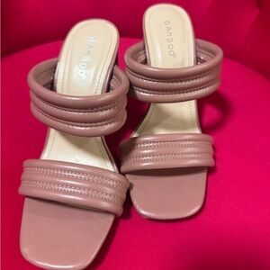 BAMBOO Women's Blush Heels